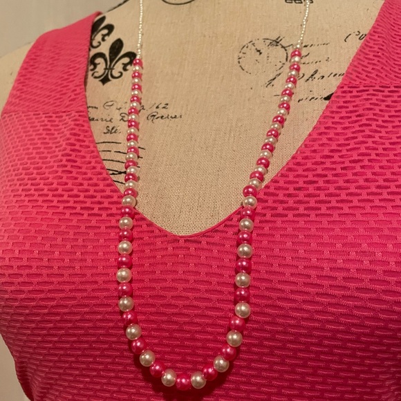 ❤️🤍 Faux Pearl Long Necklace - Picture 6 of 6